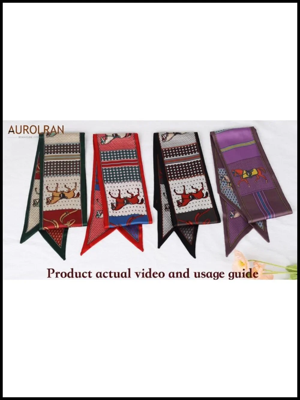 Silk Like Polyester Satin Square Head Scarf